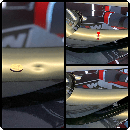 Before and After Hail Damage