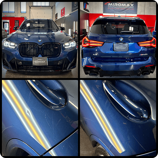 BMW Minor Collision Dent Before and After