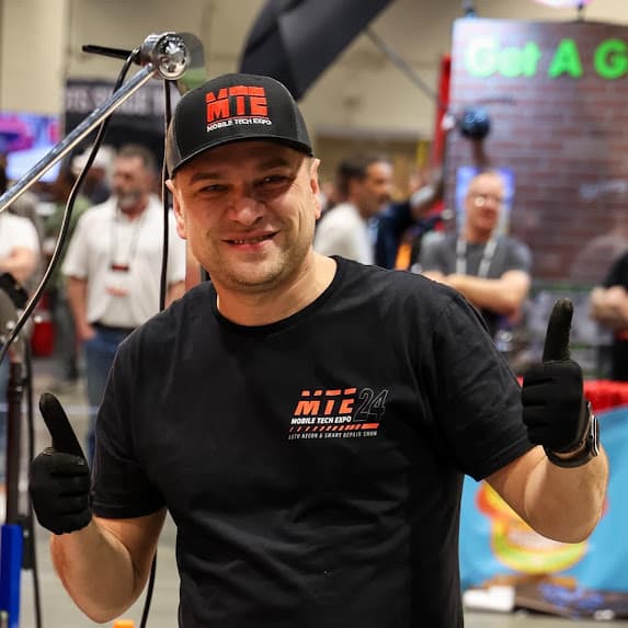 Miro smiling after his Dent Olympics run